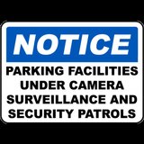 Parking Facilities Surveillance Sign